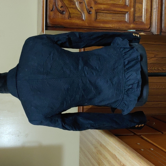 Juicy Couture y2k Vintage Textured Ruffled Bottom Suit Jacket S - Picture 5 of 14